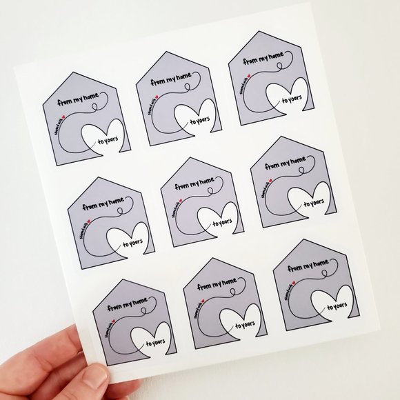 LB065 STICKERS Custom Poshmark Stickers Shipped with Love Shipping Supplies Mail - Picture 4 of 9